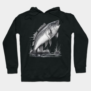 Largemouth Bass Fishing Hoodie